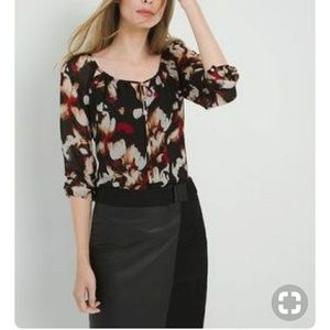 WHBM Floral print top